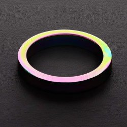 Triune Cockring Rainbow Métal 8mm